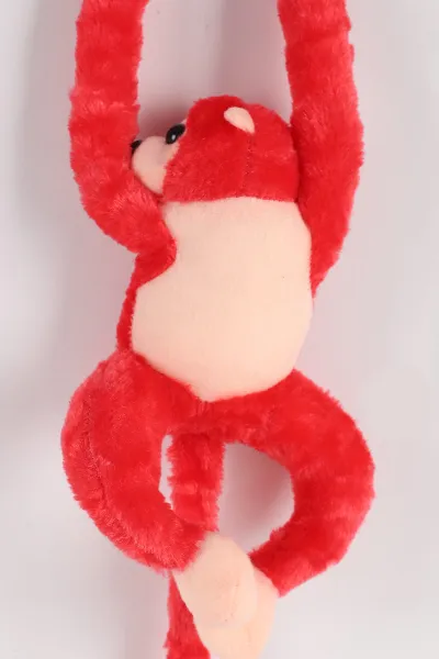 Kırmızı Peluşlu Sesli Maymun 300006