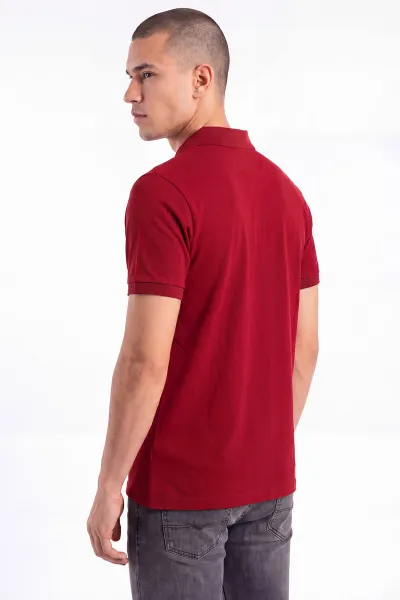 Kırmızı Polo Yaka Erkek Tişört 458859