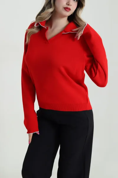 kirmizi-polo-yaka-triko-kadin-kazak-483701