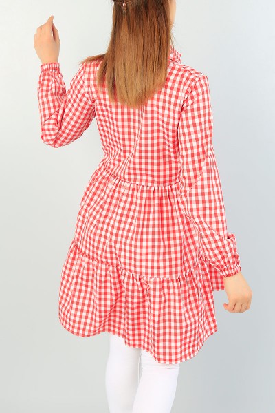 Kırmızı Pötikareli Dokuma Tunik 66570