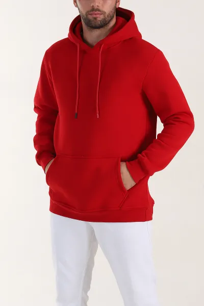 kirmizi-regular-fit-uc-ip-sardonlu-erkek-kapusonlu-basic-sweatshirt-400530