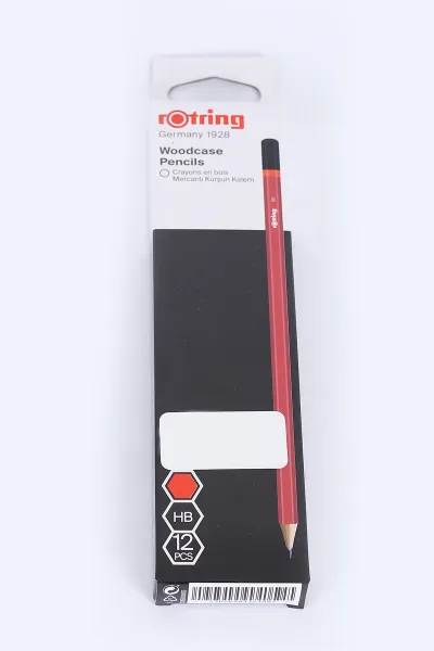 Kırmızı Rotring 12'li Kurşun Kalem 384814