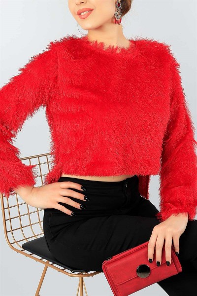 Kırmızı Sakallı Bayan Tasarım Bluz 47100