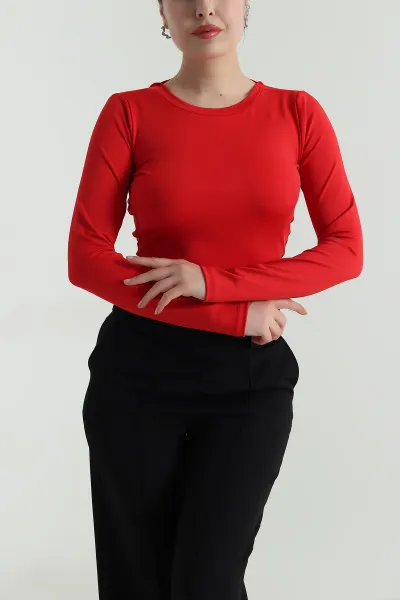 Kırmızı Scuba Kadın Bluz 499458