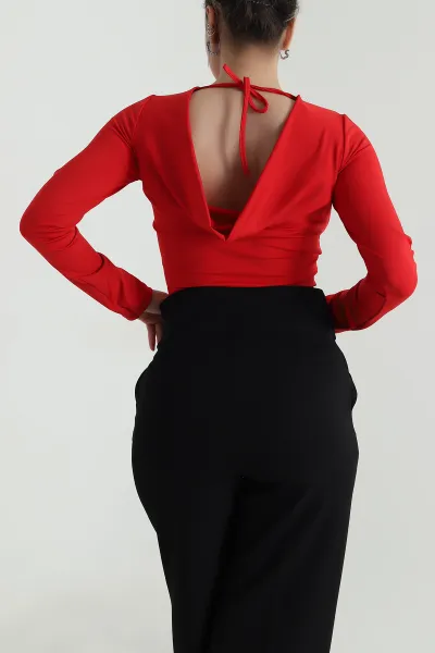 Kırmızı Scuba Kadın Bluz 499458