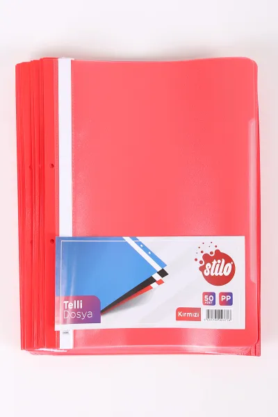 Kırmızı Stilo Telli Dosya 50'li 449183