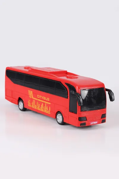 Kırmızı Sürtmeli Seyahat Otobüsü Oyuncağı 404723