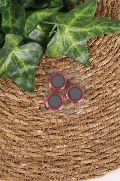 Kırmızı TeknoCase İphone 16 Pro Max Uyumlu Matte Guard Serisi Lens Korumalı Silikon Telefon Kılıfı 472487