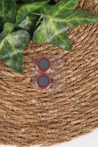 Kırmızı TeknoCase İphone 16 Uyumlu Matte Guard Serisi Lens Korumalı Silikon Telefon Kılıfı 472470