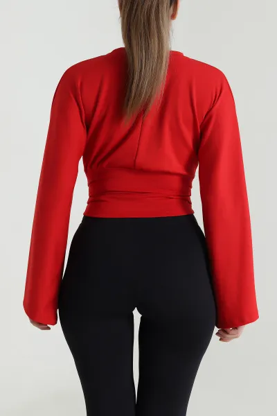 Kırmızı Yeni Sezon Modal Kadın Bluz 496144