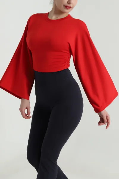 Kırmızı Yeni Sezon Modal Kadın Bluz 496150