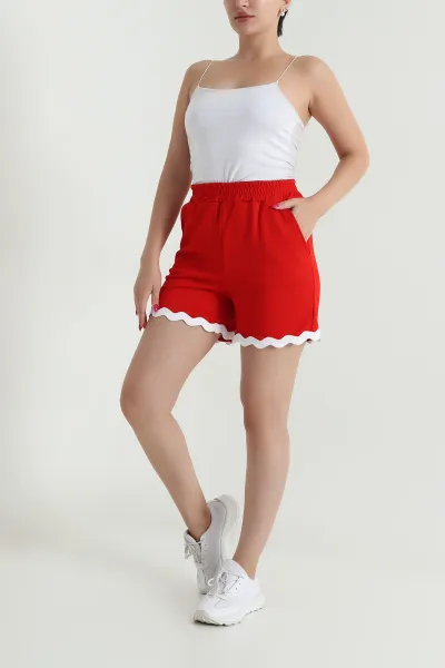 Kırmızı Yeni Sezon Oysho Kadın Şort 475076