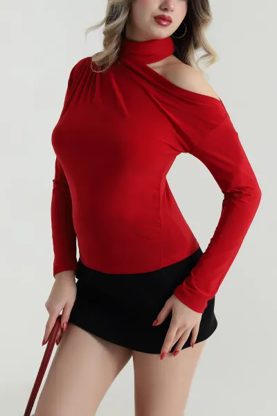 Kırmızı Yeni Sezon Sandy Kadın Bluz 498858