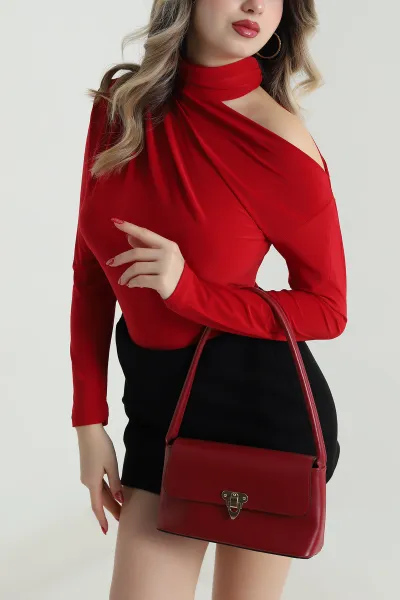 Kırmızı Yeni Sezon Sandy Kadın Bluz 498858