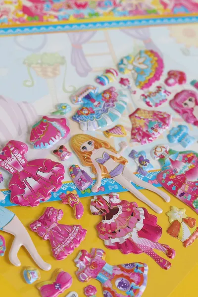 Kız Giydirme Sticker Set, Karışık Eğitici Çıkartmalar 292797