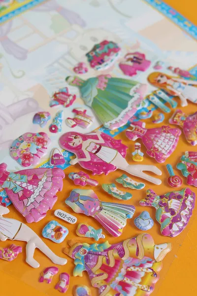 Kız Giydirme Sticker Set, Karışık Eğitici Çıkartmalar 292798
