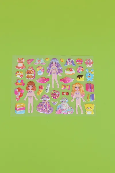Kız Giydirme Sticker Set, Karışık Eğitici Çıkartmalar 295901