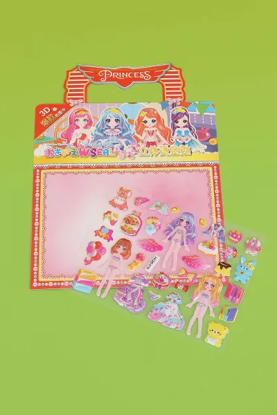 Kız Giydirme Sticker Set, Karışık Eğitici Çıkartmalar 295901