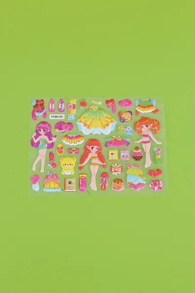 Kız Giydirme Sticker Set, Karışık Eğitici Çıkartmalar 295903