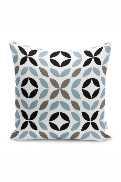 43x43 Dijital Baskılı Fermuarlı Modern Kırlent Kılıfı 308742