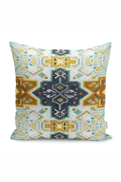 43x43 Dijital Baskılı Fermuarlı Modern Kırlent Kılıfı 308709