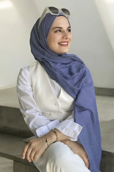 Kot Mavi 100x195 Cm Dubai Şal 381956