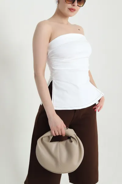 Kot Straplez Kadın Bluz 467710