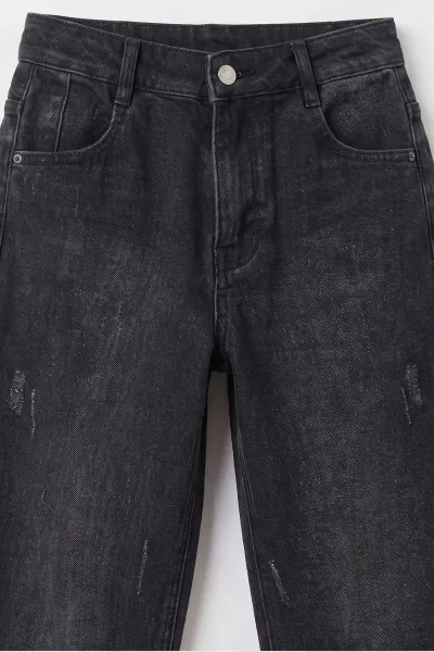 Koyu Füme (6-15 Yaş)Baggy Erkek Çocuk Kot Pantolon 492830