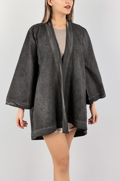 Koyu Füme Yağ Yıkama Yeni Sezon Kimono 108998