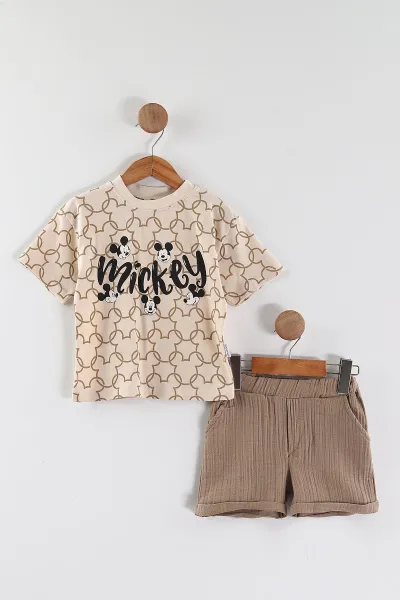 koyu-kahve-1-5-yas-karakter-baskili-tisortlu-muslin-sortlu-erkek-cocuk-yazlik-takim-455120