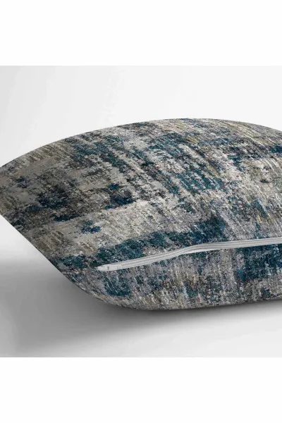 Taş 43x43 Dijital Baskılı Fermuarlı Modern Kırlent Kılıfı 252267