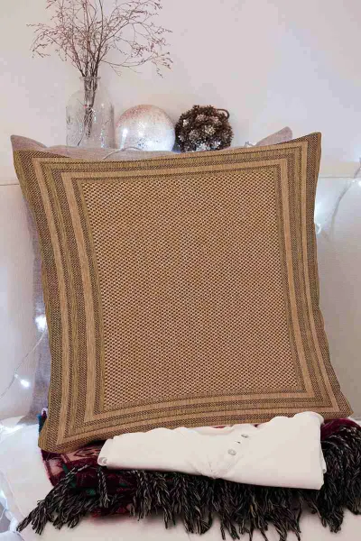 Vizon 43x43 Dijital Baskılı Fermuarlı Modern Kırlent Kılıfı 252278