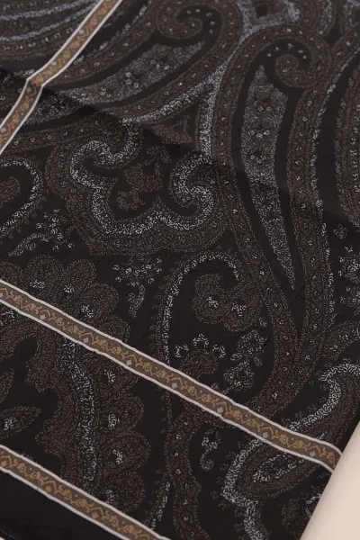 Koyu Kahve 75x180 Cm Our Fashion Dijital Baskılı Desenli Bambu Kraş Şal 408725