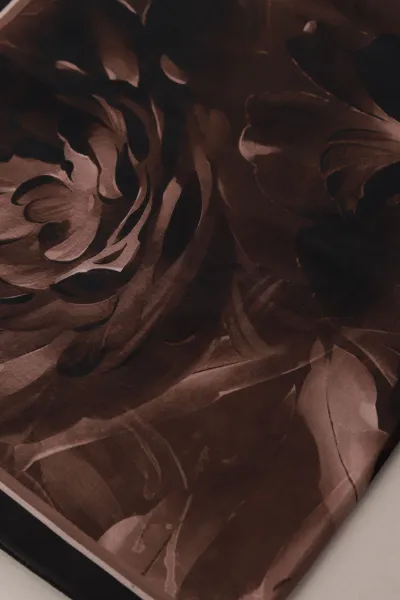 Koyu Kahve 75x180 Cm Our Fashion Dijital Baskılı Desenli Soft Şal 408591