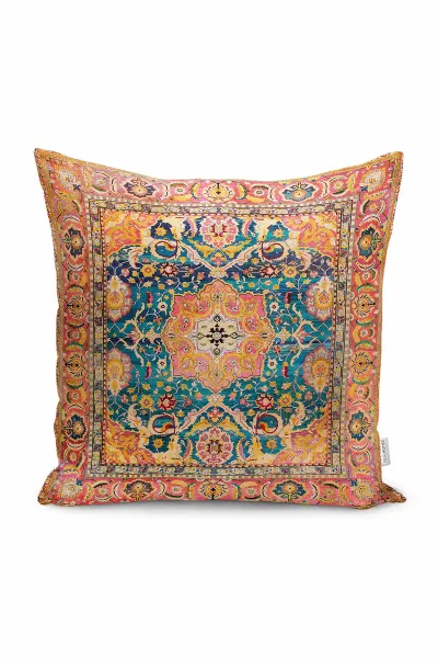 43x43 Dijital Baskılı Fermuarlı Modern Kırlent Kılıfı 308761