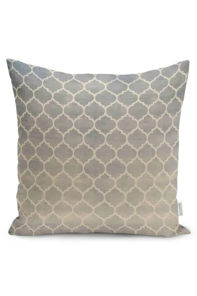 43x43 Dijital Baskılı Fermuarlı Modern Kırlent Kılıfı 252258