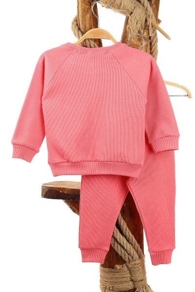 Koyu Pembe (1-4 Yaş) Kaşkorse Omuz Patlı Kız Çocuk takım 153830