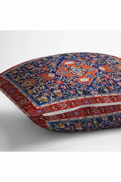 43x43 Dijital Baskılı Fermuarlı Modern Kırlent Kılıfı 308763