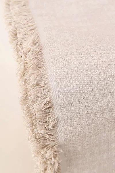Krem 180x220 Cm Kaymaz Çok Amaçlı Pamuklu Lüx Çekyat Örtüsü & Koltuk Örtüsü & Koltuk Şalı 385694