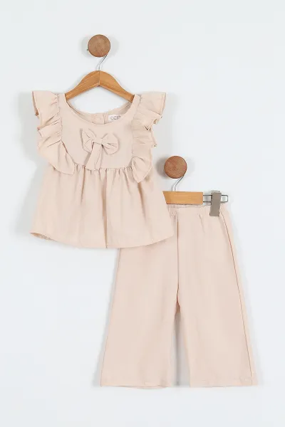 krem-2-6-yas-gofre-kumas-kol-firfirli-pantolonlu-kiz-cocuk-takim-342290