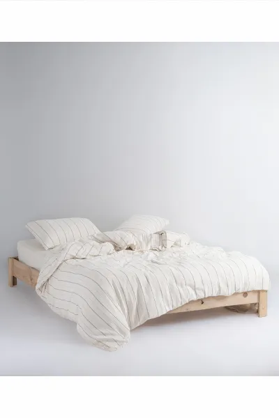 Krem 200x220 Cm Bella Home Çift Kişilik Tommy Light Nevresim Takımı - Zarif Desen & Premium Kalite 475853