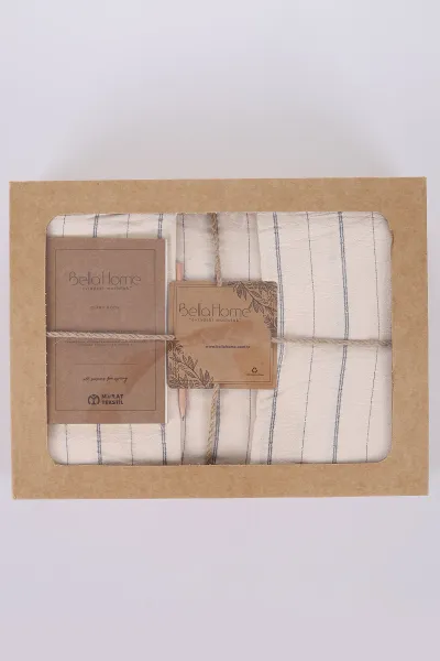Krem 200x220 Cm Bella Home Çift Kişilik Tommy Light Nevresim Takımı - Zarif Desen & Premium Kalite 475853