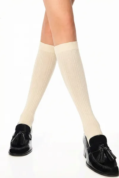 Krem 21A Penti Stripe  60 Den Pantolon Çorabı 421626