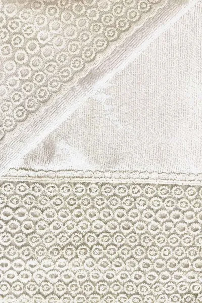 Krem 240x260 Dantelli Çift Kişilik Gelin Seti Yatak Örtüsü 282722