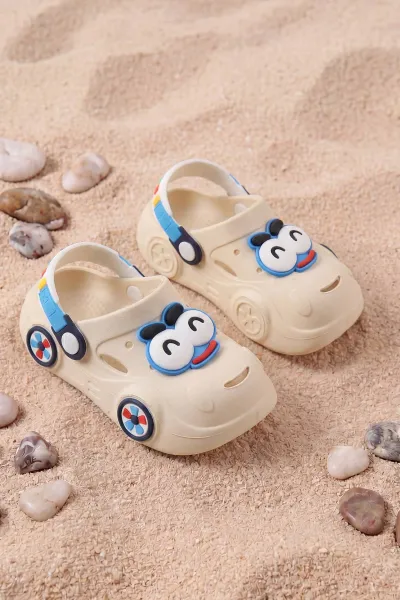 Krem ( 25 - 30 ) Figürlü Erkek Çocuk Sandalet 462470