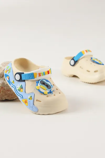 Krem ( 25 - 30 ) Figürlü Erkek Çocuk Sandalet 462489