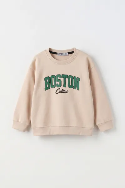 krem-3-12-yas-boston-baskili-erkek-cocuk-sweatshirt-473821