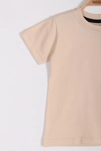 Krem (3-6 Yaş) Nepec Baskılı Erkek Çocuk Takım 254436