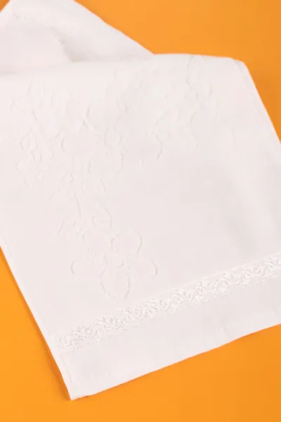 Krem 30x50 Etamin Boşluklu Kadife Mutfak Havlusu 221966