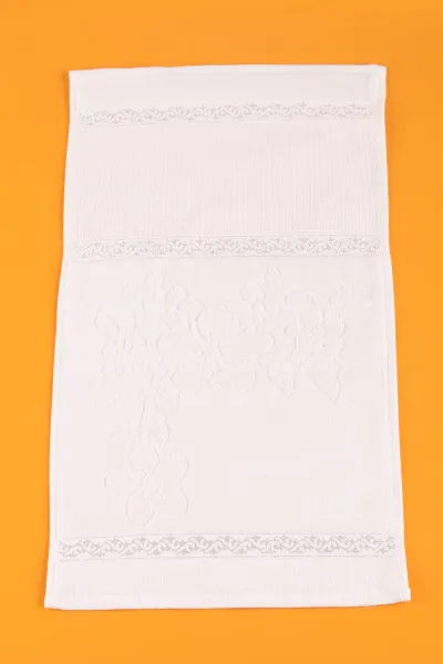 Krem 30x50 Etamin Boşluklu Kadife Mutfak Havlusu 221966